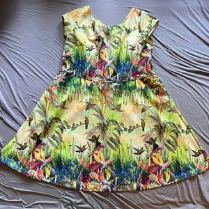 Eshakti floral tropical hummingbird dress 3x/23W